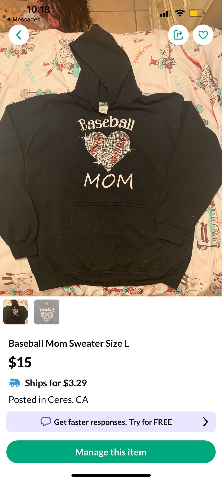 Softball & Baseball Mom Sweater