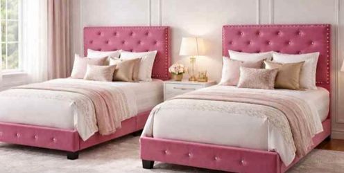 NEW TWIN SIZE BED WITH MATTRESS INCLUDING FREE DELIVERY ORDER HERE PAY UPON DELIVERY