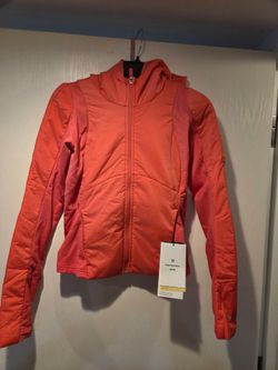 Lululemon jacket. Coral color, size 6