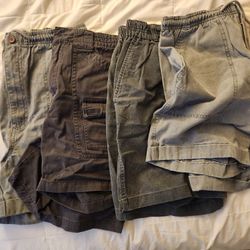 4 Pairs Of Cargo Shorts 32W Set