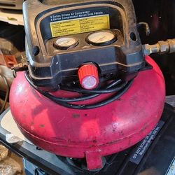 Central Pneumatic 3 Gallon Oil-Free Pancake Air Compressor.