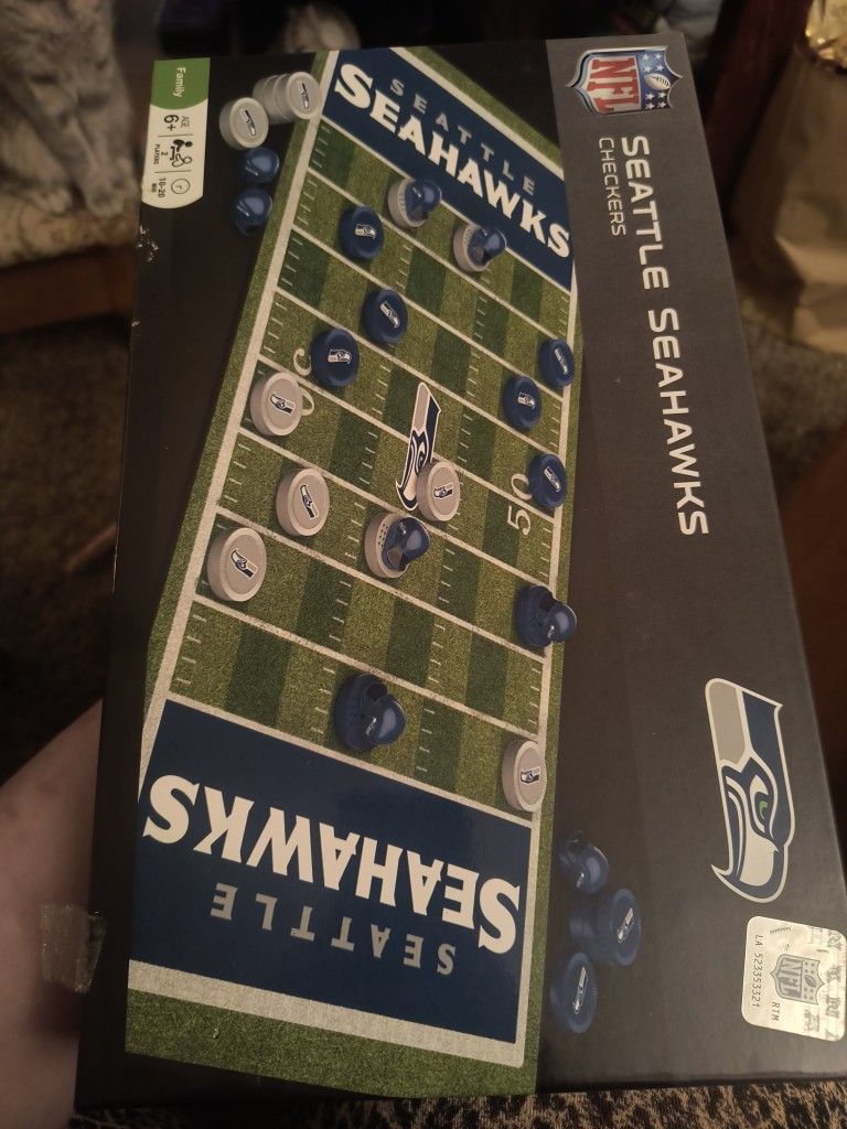 Seattle Seahawks Checkers Game