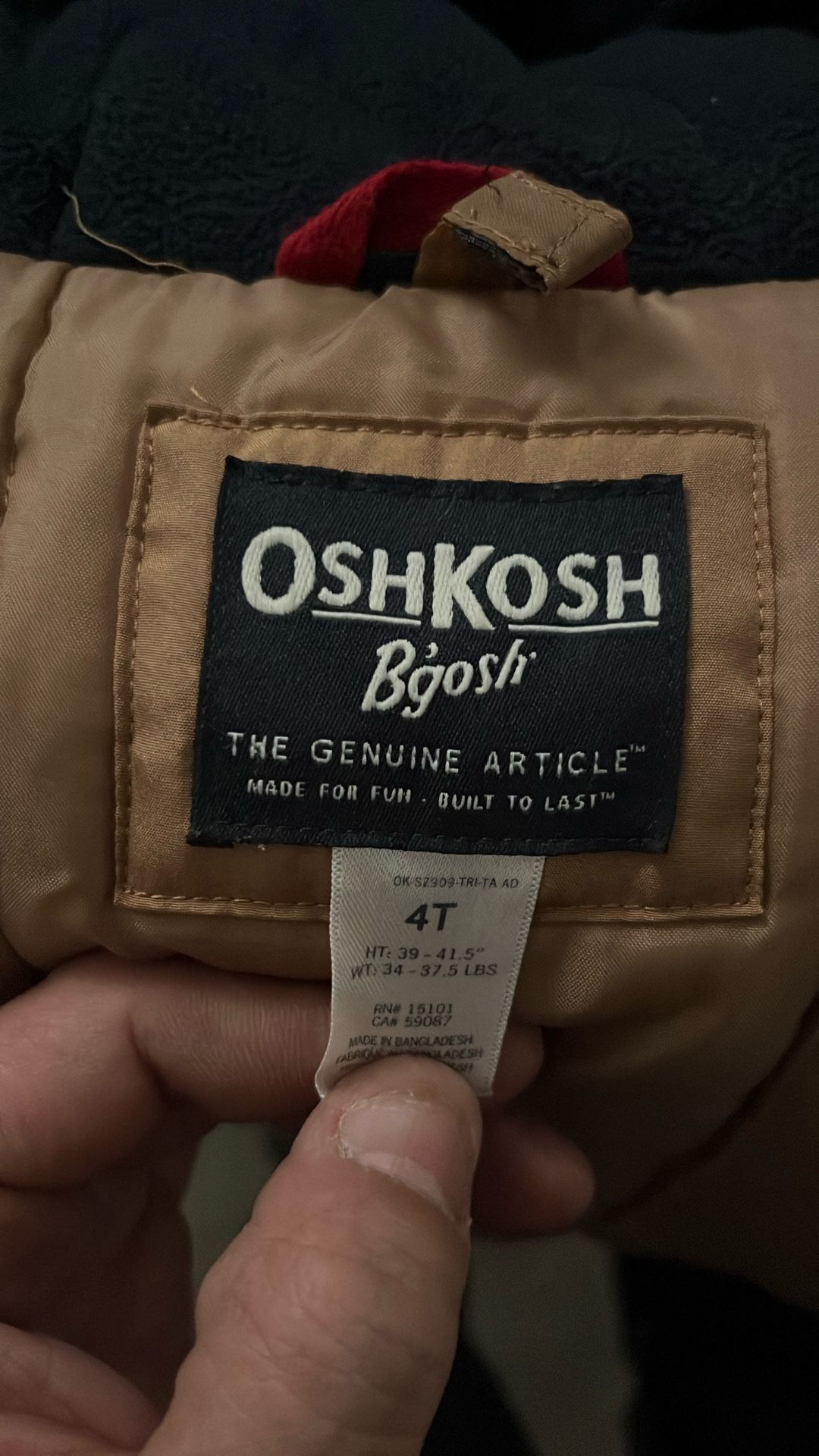Oshkosh B’gosh Winter Jacket