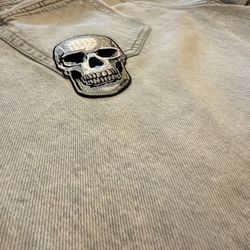 Baggy Jeans With Skull Patch