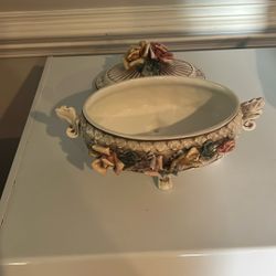 Vintage Capodimonte Dish