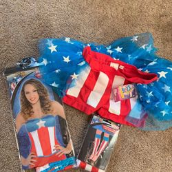 Women’s Marvel Captain America Tutu Set