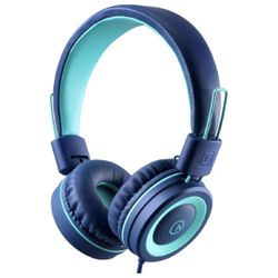 Kids Headphones - noot products K11 Foldable Stereo Tangle-Free 3.5mm Jack Wired Cord On-Ear Headset for Children/Teens/Boys/Girls/Smartphones/School/