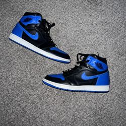 High Top Air Jordan, Royal Black And Blue (Size 11)