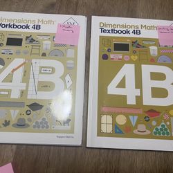 Dimensions Math 4B Textbook And Workbook
