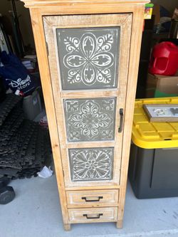 Rustic Farmhouse Accent Storage Cabinet