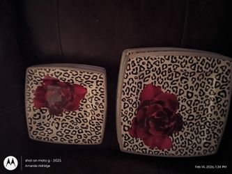 Plates With Big Flower