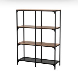 Wood and metal shelve