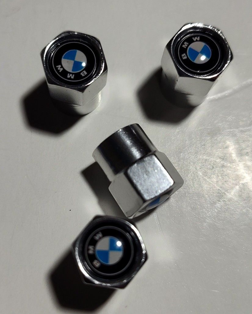 Set Of 4 New Wheel Tire Caps Air Valve Stem Cover For BMW Car
