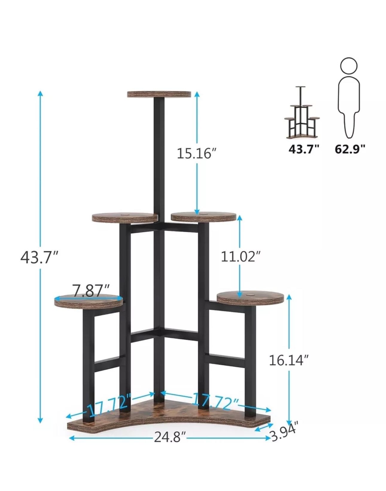 All New Corner Plant Stand 6 Tiers Flower Stand 