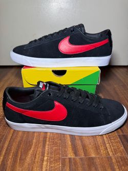 Nike SB Blazer Low Black Red Sneakers