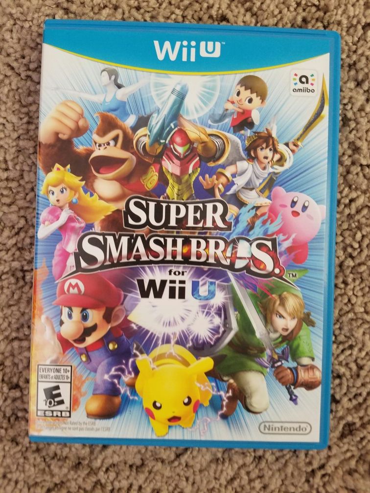 Super smash Bros for Nintendo wii u game