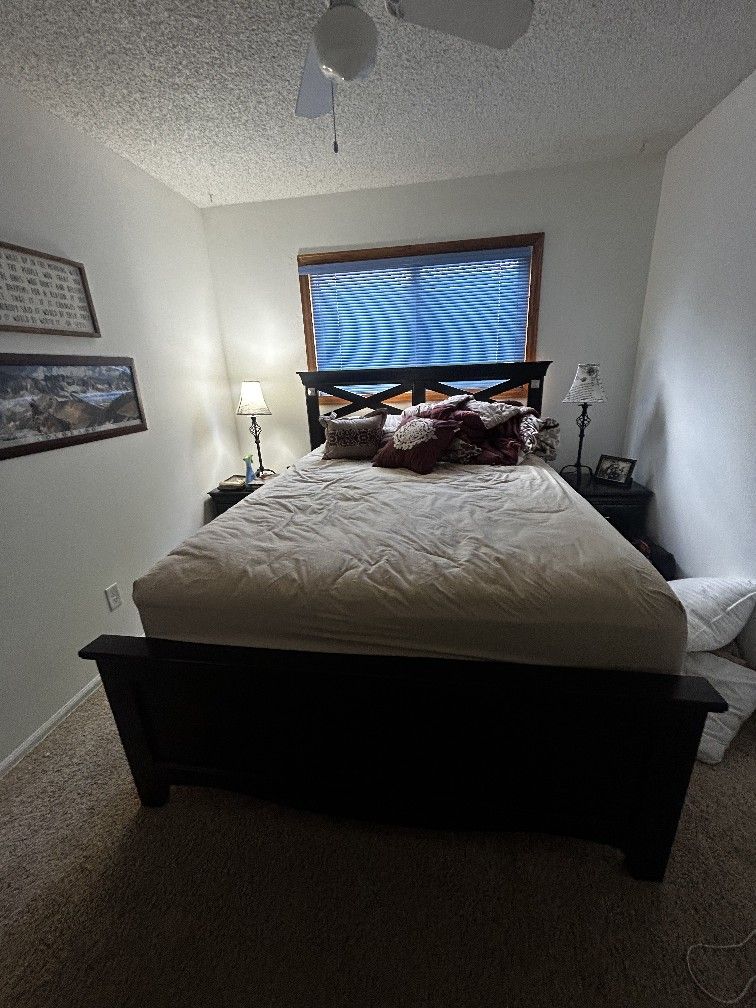 Queen Bed And 2 End Tables