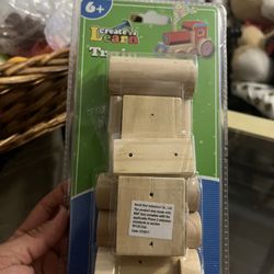 🚂 "Create & Learn" Wooden Train Build Kit 🚂