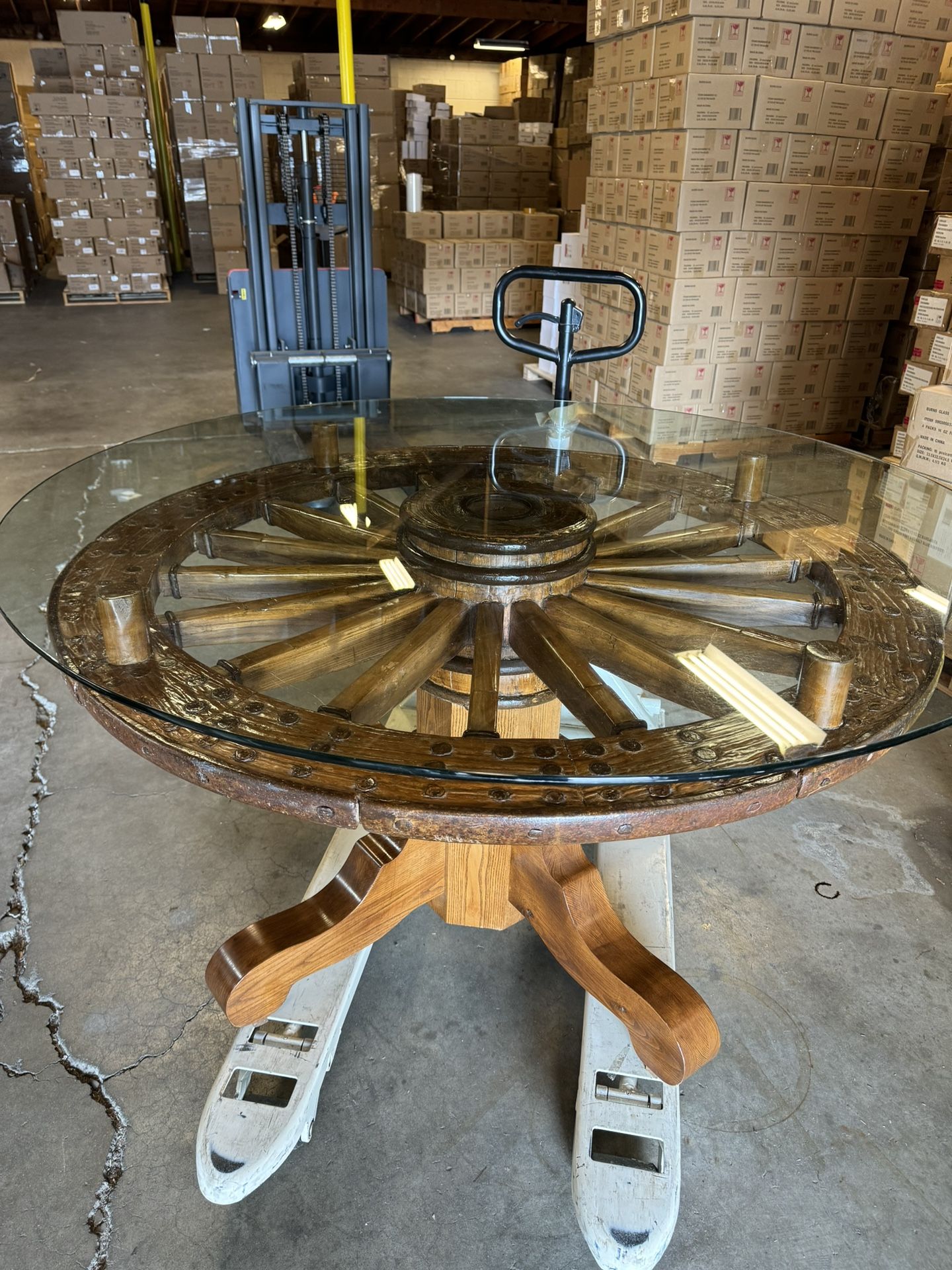 Antique Wagon wheel table