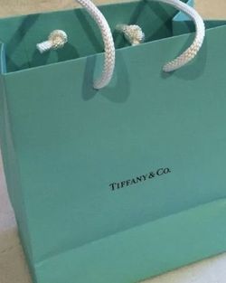 Tiffany & Co. Small Blue Paper Shopping Gift Bag