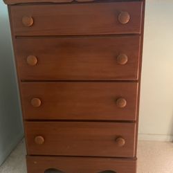Vintage Maple Wood Dresser