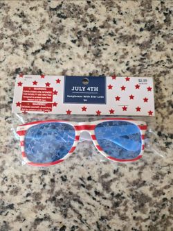 July 4th sunglasses with Star Lens - Novelty