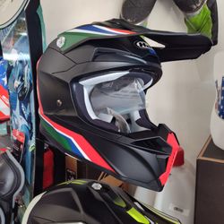 HJC Motocross Helmet Matte Black Multi-Color size medium