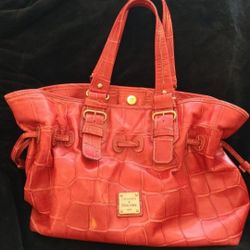 It is Bag Time! Dooney and Bourke Classic Red Alligator Pattern