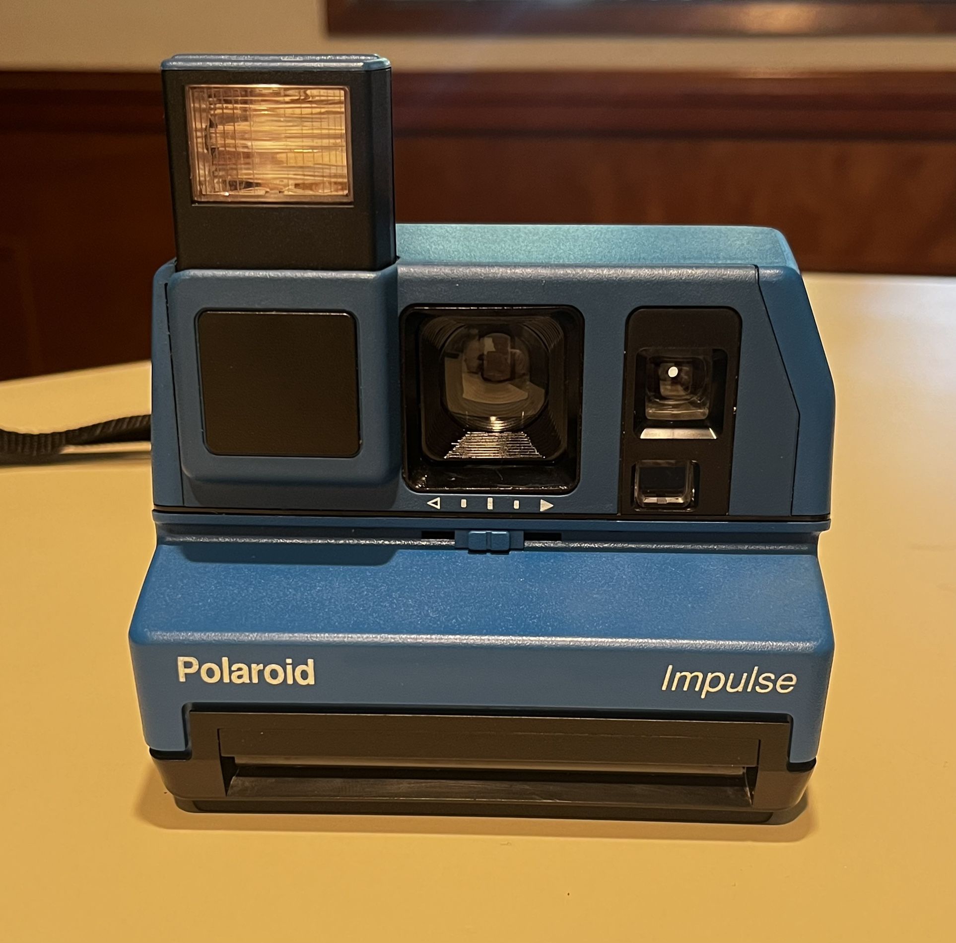 Blue Polaroid Impulse Camera