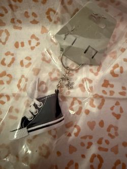 Shoe Keychain w/ flower charm