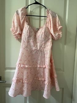 Pink short dress