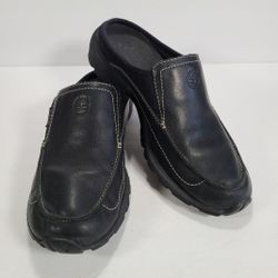 Timberland Black Leather Smart Comfort Mules Women's Size 7