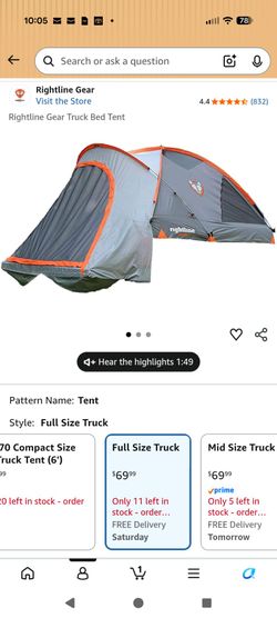 Pick Up Tent