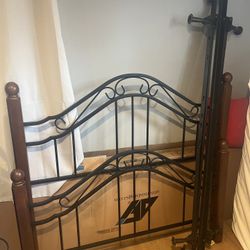 Full Size Head Board And Foot Board Frame With Box spring 