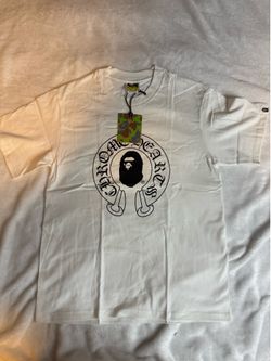 White chrome bape tee
