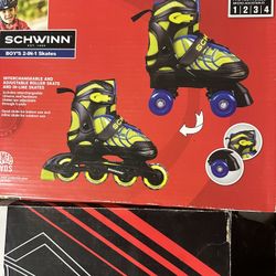 Youth Expandable Roller And in-line Conversion Skates.