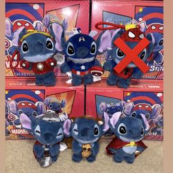 Cosb! Disney Stitch Confirmed Marvel Plush Keychain Collection
