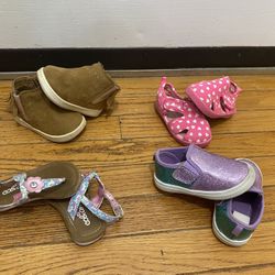 Kids Girls Toddlers 4 Pairs Of Shoes All For $10