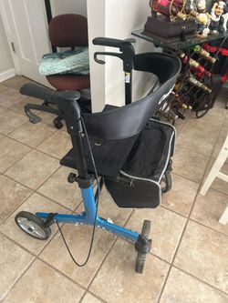 Rollator - Oasis Space Lightweight Height Adjustable Walker Rollator with Storage