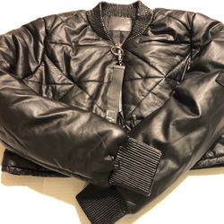 La La Anthony Cropped Puffer