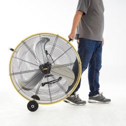 💨 HICFM 30” High Velocity Drum Fan – 3 Speeds (Yellow) ⚡️ 🔥 Brand New – Still in Box! 🔥  💰 Price: $175 or best offer 📦 Includes all original pack