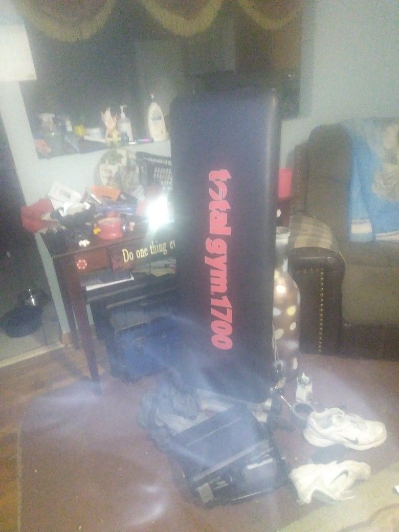 Total Gym 1700 With Leg Stand And Lat Pull Extention.