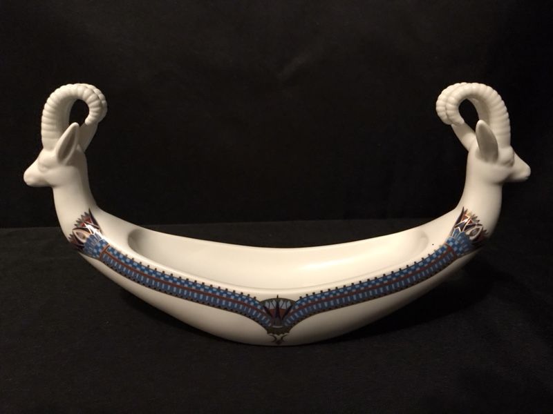 Rare Elizabeth Arden “Treasures of the Pharaohs” Collection Ram Dish.