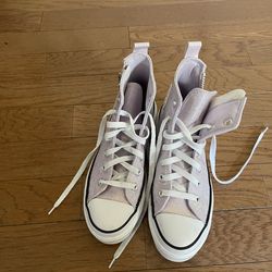 Sparkly pink converse high tops- Size 5