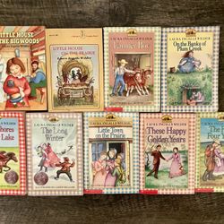 Complete Set of Nine Little House on the Prairie Books