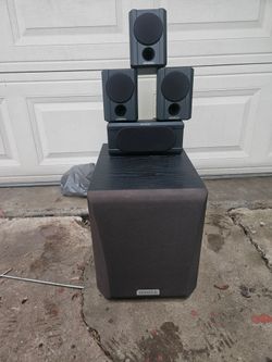 Kenwood speakers and subwoofer