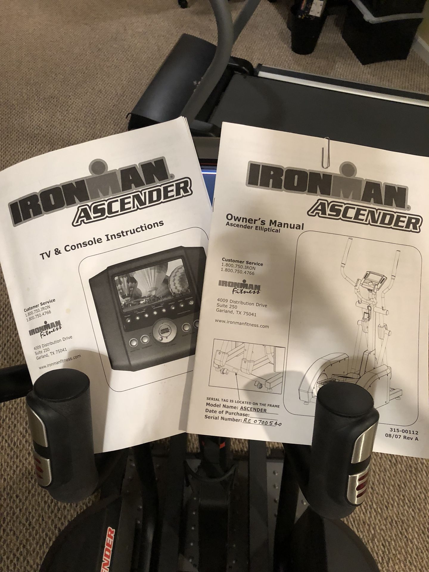 Ironman ascender online elliptical