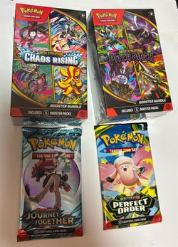 Pokémon booster boxes pitch black chaos rising Mega Evolution + Packs