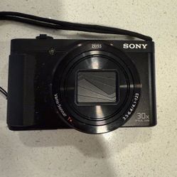 Black Digital DSCHX80 Camera with 30x Optical Zoom