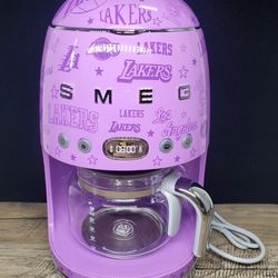 L.A. Lakers Smeg Limited Edition Drip Filter Coffee Maker New In Box